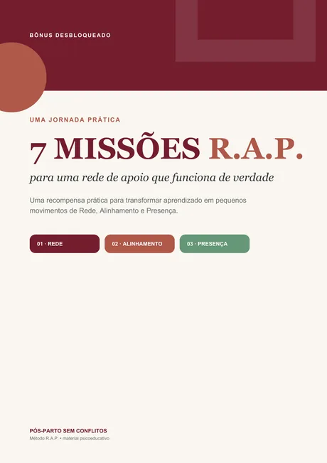 Capa do bônus 7 Missões R.A.P.